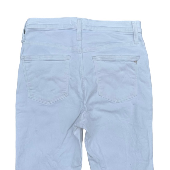 Madewell High-Rise Skinny Jeans in Pure White: Step-Hem Edition Women Stretch 27 - Picture 11 of 13